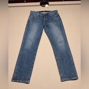 Lucky Brand Women's Blue Straight Leg Ankle Jeans